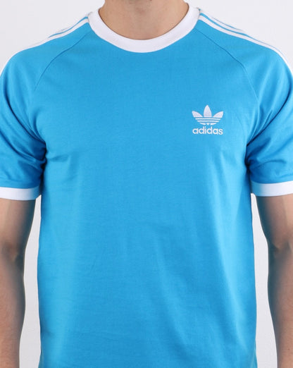 Adidas Originals Retro 3-Streifen-T-Shirt Elektroblau