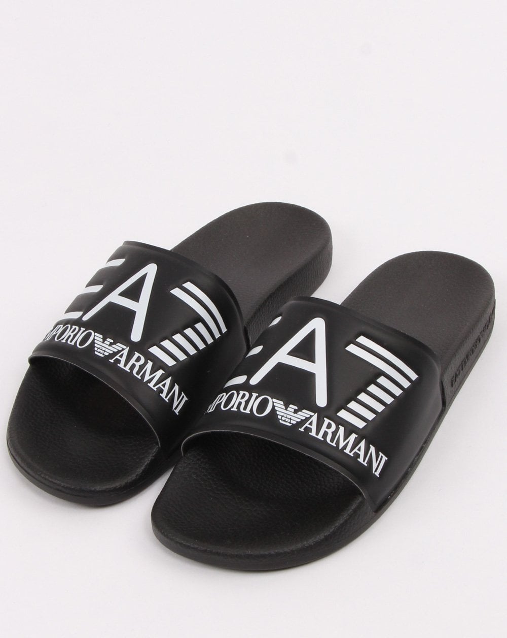 Emporio Armani – EA7 – Schwarze Slider mit Logo
