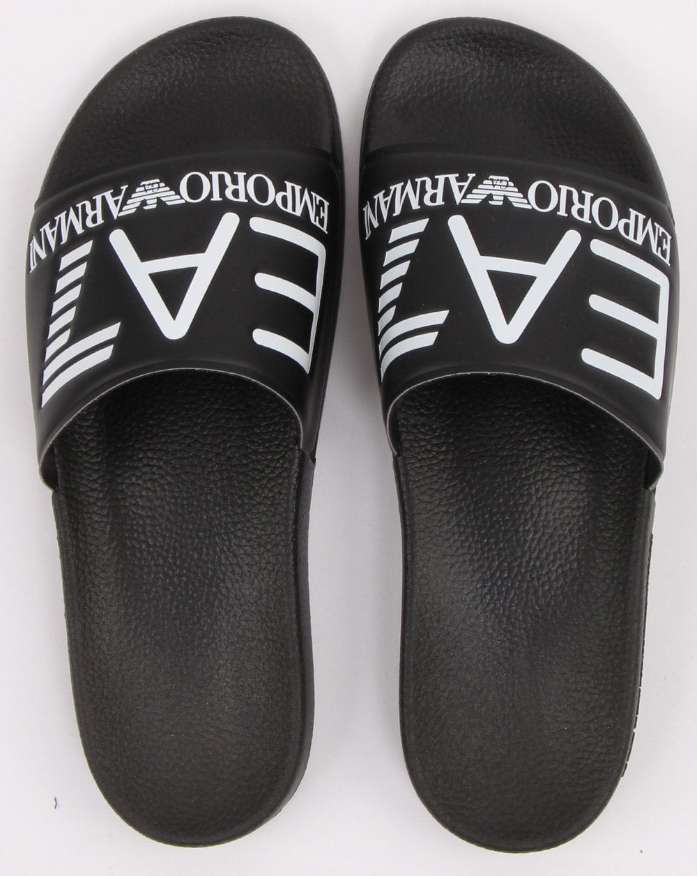 Emporio Armani – EA7 – Schwarze Slider mit Logo