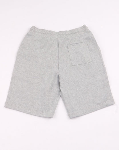 Tommy Hilfiger – Fleece-Shorts mit Zierband in Grau meliert