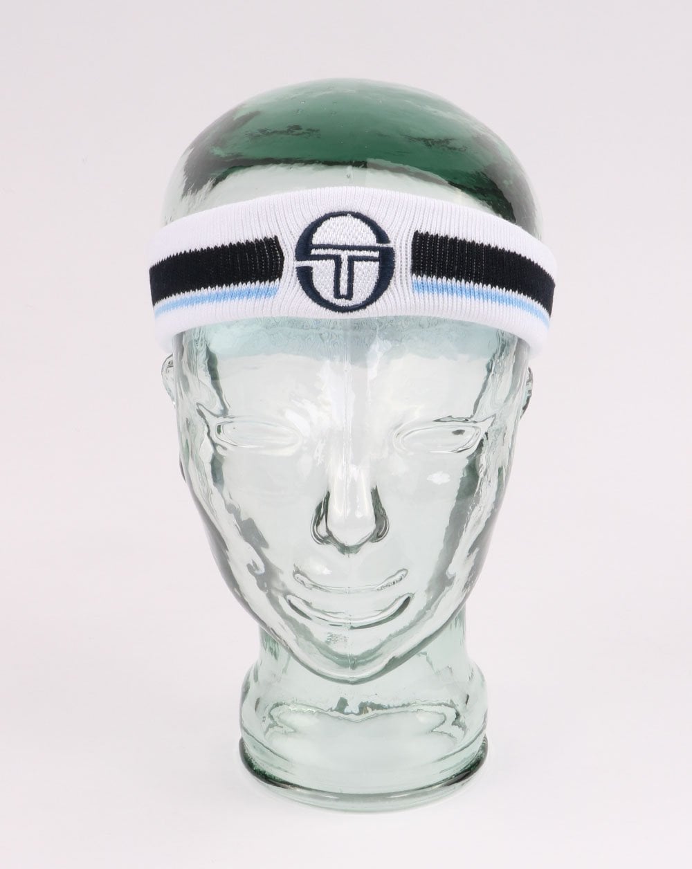 Sergio Tacchini Young Line Stirnband Weiß/Marineblau/Blau