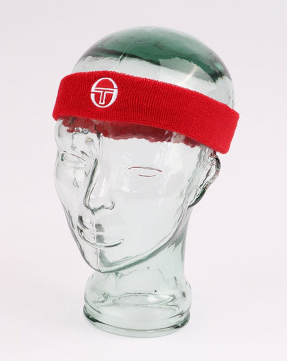 Sergio Tacchini Archivio Stirnband Rot/Weiß