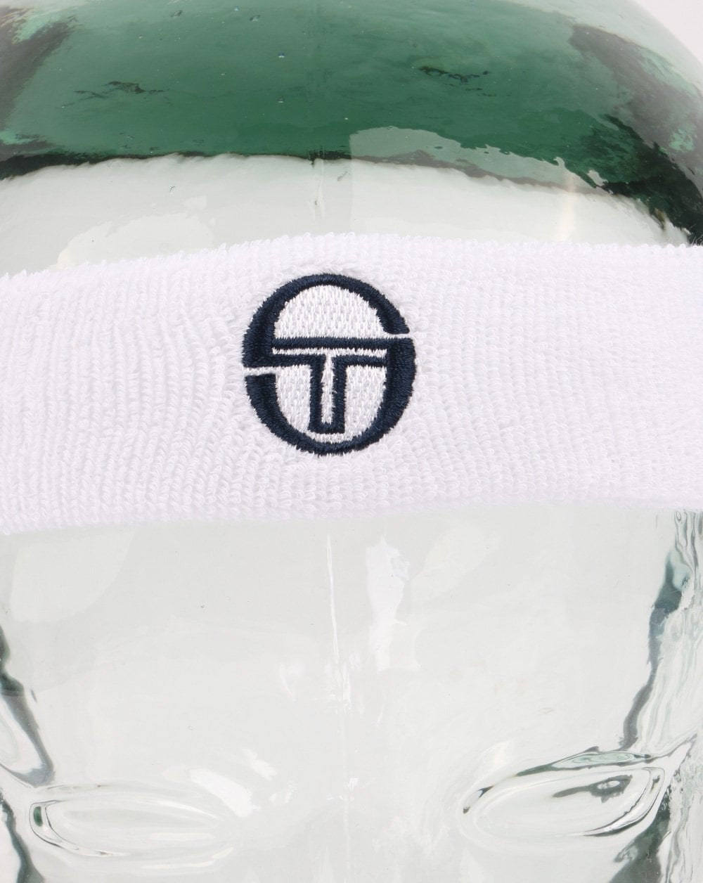 Sergio Tacchini Archivio Stirnband Weiß/Marineblau