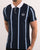 Sergio Tacchini Vertical Stripe Polo Shirt Navy/white