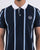 Sergio Tacchini Vertical Stripe Polo Shirt Navy/white