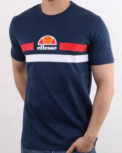 Ellesse – Aprel – T-Shirt in Marineblau
