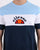 Ellesse Block Colour T Shirt Sky/White/Navy