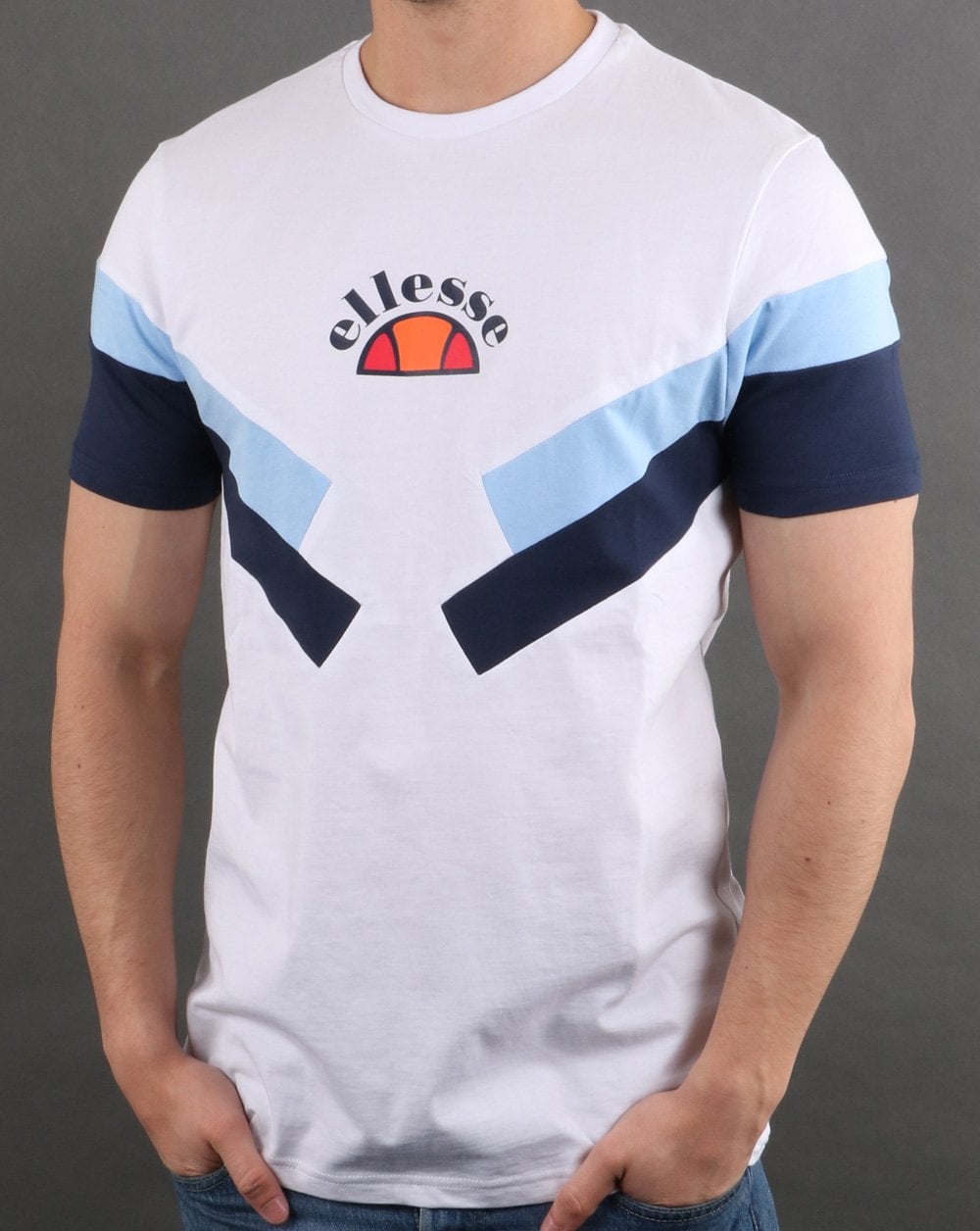 Ellesse Terria T-Shirt Weiß, Himmelblau