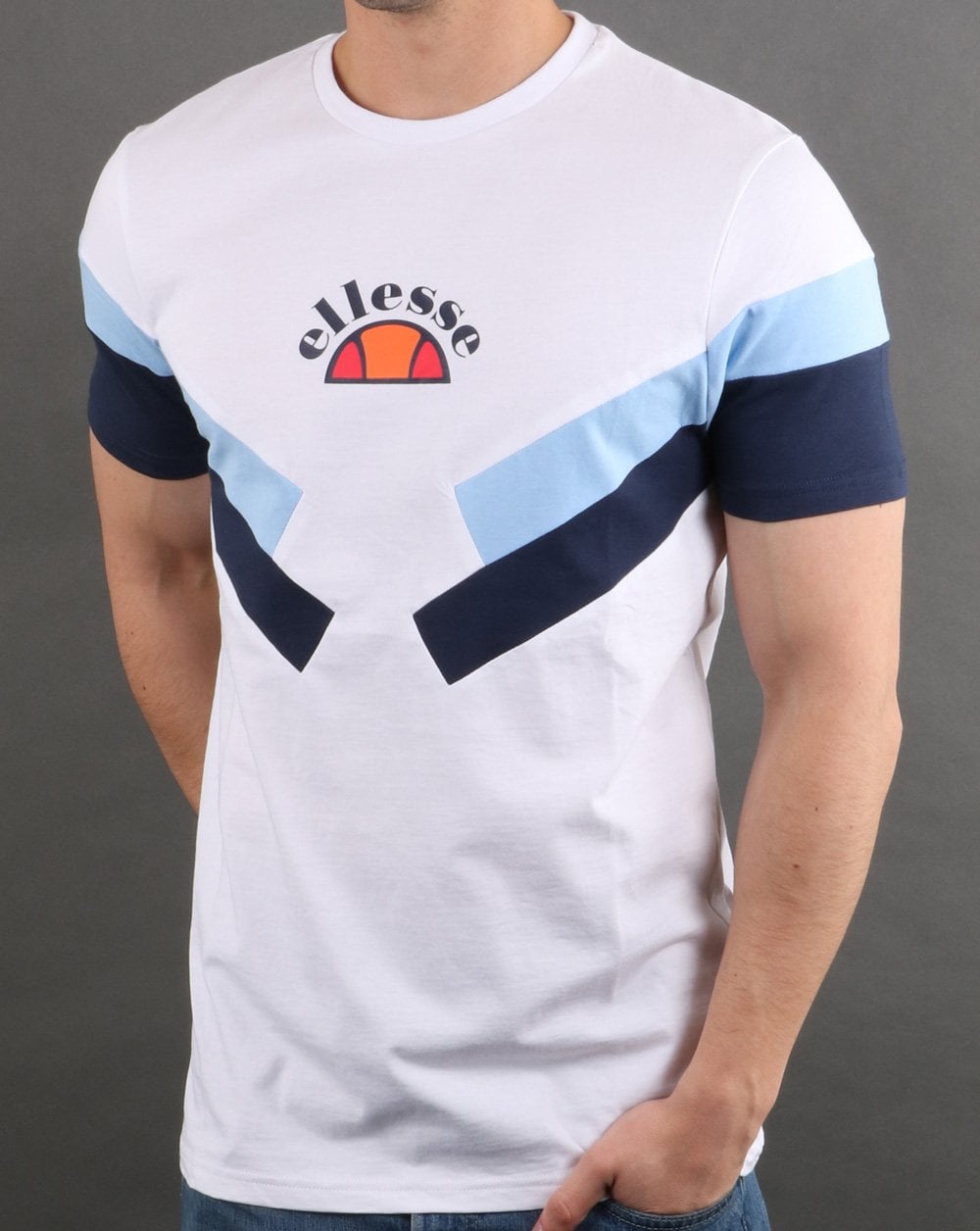 Ellesse Terria T-Shirt Weiß, Himmelblau