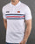 Ellesse Multi Stripe Polo Shirt White
