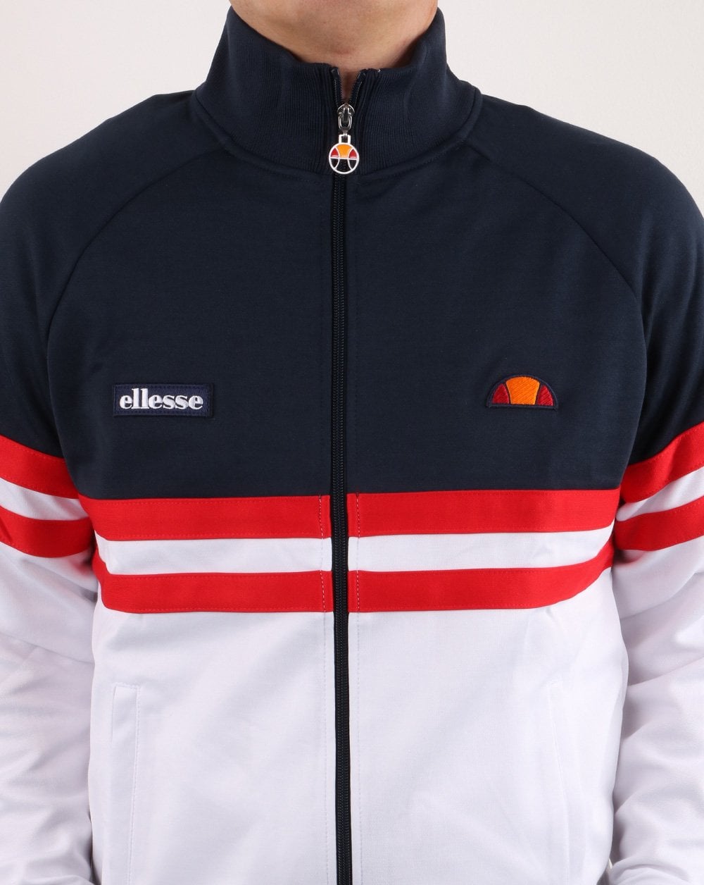 Ellesse Rimini Trainingsjacke Marineblau/Weiß/Rot