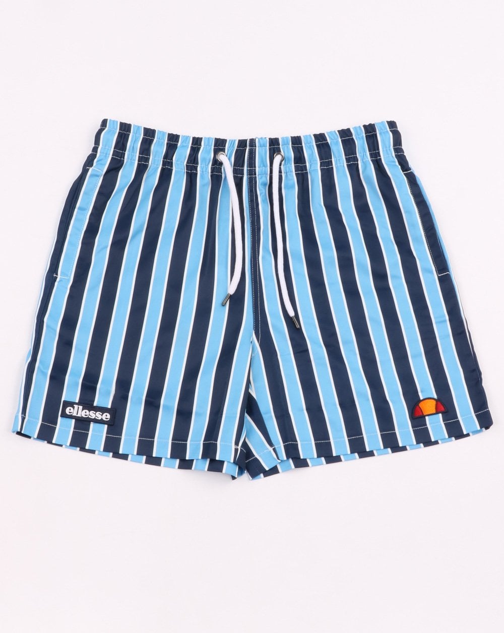 Ellesse – Reef – Gestreifte Shorts in Marineblau