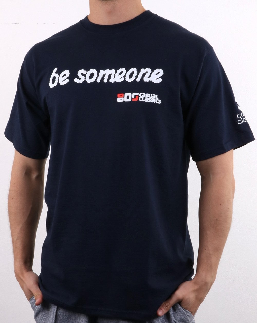 80er Casual Classics Be Someone T-Shirt Marineblau
