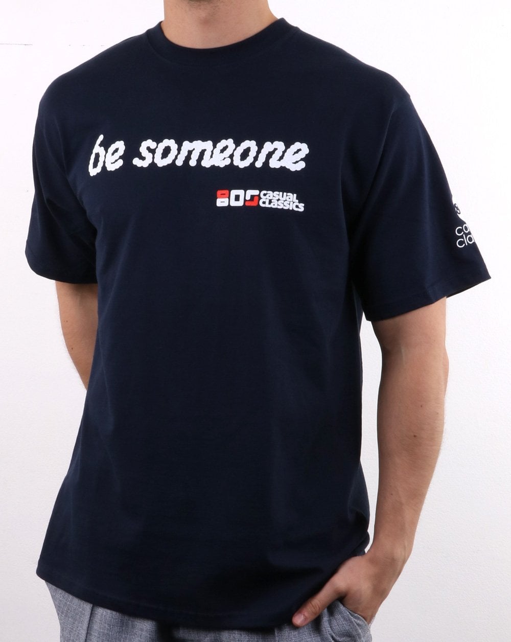 80er Casual Classics Be Someone T-Shirt Marineblau