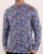 Pretty Green Slim Fit Paisley Print Shirt Blue