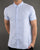 Pretty Green S/Sleeve Oxford Shirt Blue