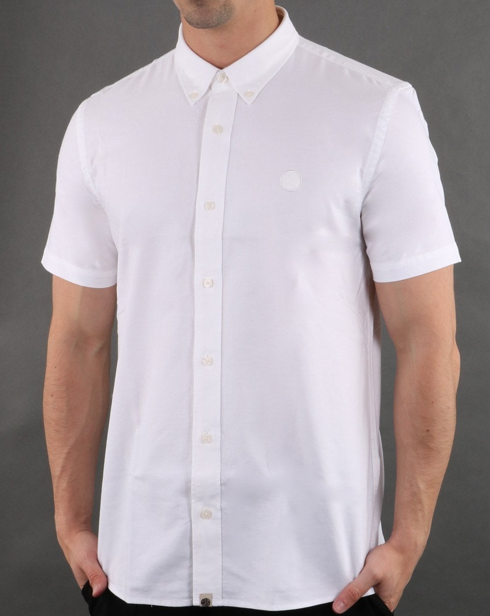 Pretty Green Classic Fit Oxford-Hemd Weiß