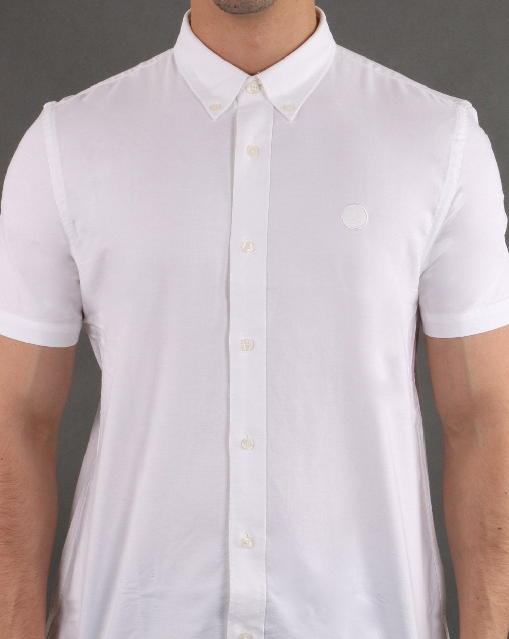 Pretty Green Classic Fit Oxford Shirt White