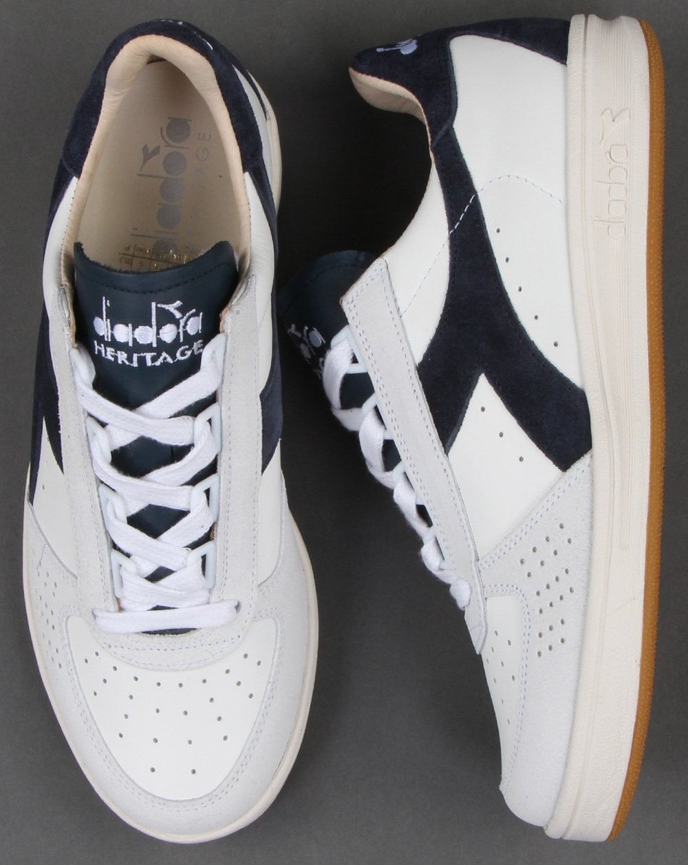 Diadora B. Elite Heritage Sneakers Weiß/Marineblau