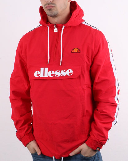 Ellesse – Fighter Quarter-Zip-Jacke in Rot