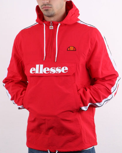 Ellesse – Fighter Quarter-Zip-Jacke in Rot