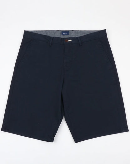 Gant – Entspannte Twill-Shorts in Marineblau
