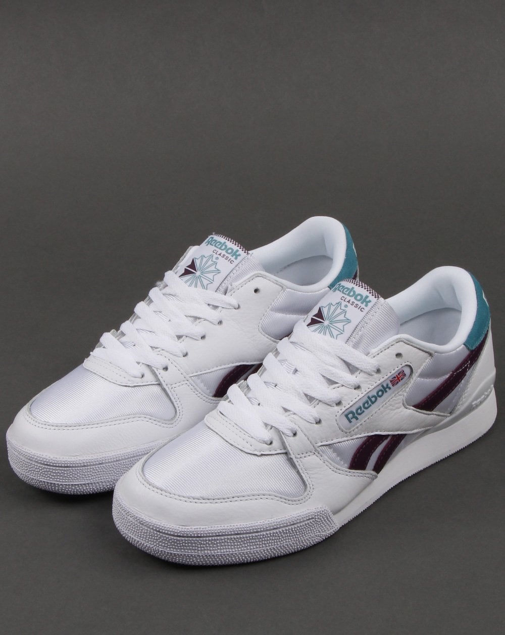 Reebok Phase 1 Pro Trainers White/Mint/Violet