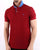 Gant Contrast Collar Polo Shirt Mahogany Red