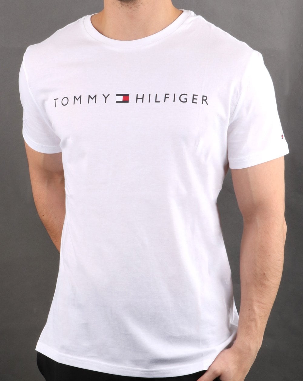 Tommy Hilfiger Logo-T-Shirt Weiß