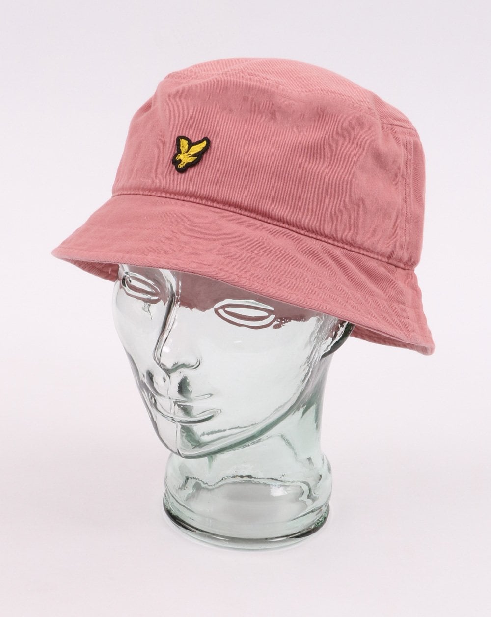 Lyle And Scott – Fischerhut aus gewaschenem Twill in Pink Shadow