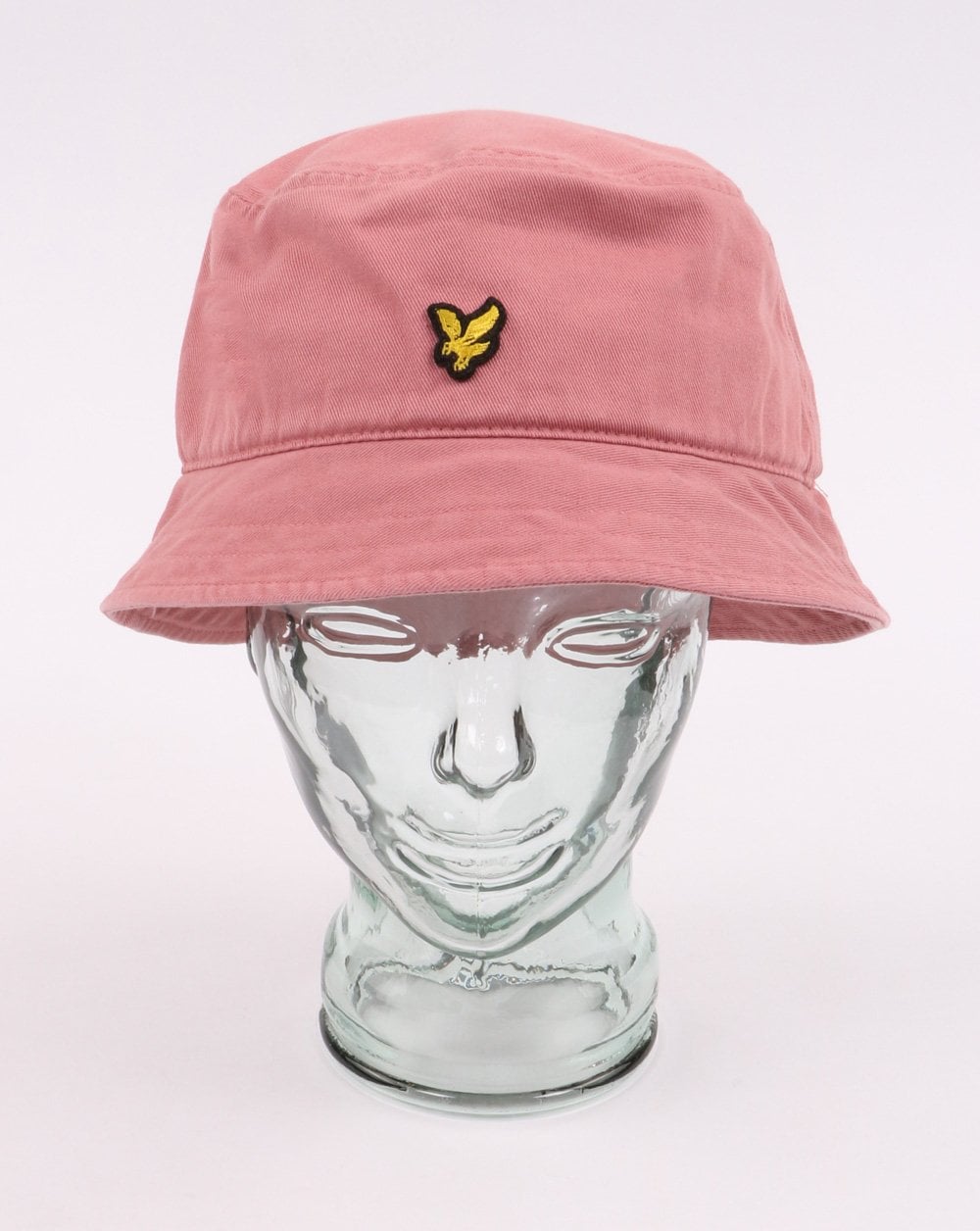 Lyle And Scott – Fischerhut aus gewaschenem Twill in Pink Shadow
