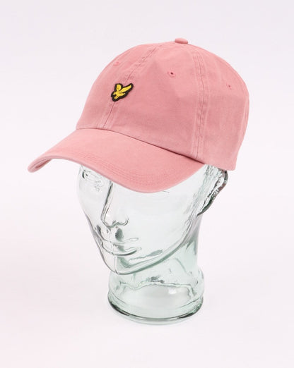 Lyle And Scott – Baseballkappe aus gewaschenem Twill in Pink Shadow
