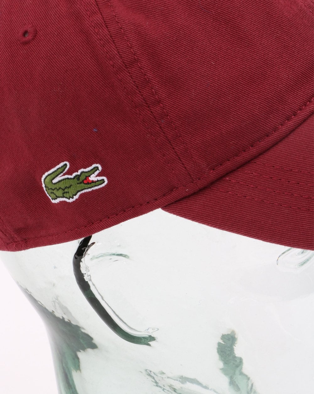 Lacoste Gabardine-Kappe Burgund