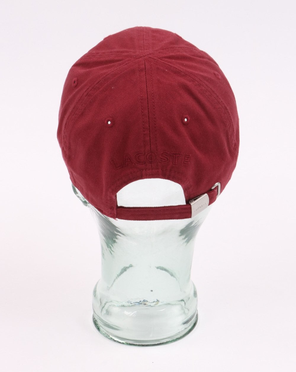 Lacoste Gabardine-Kappe Burgund