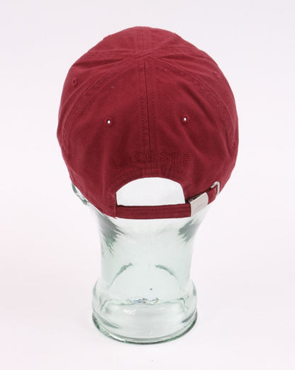 Lacoste Gabardine-Kappe Burgund