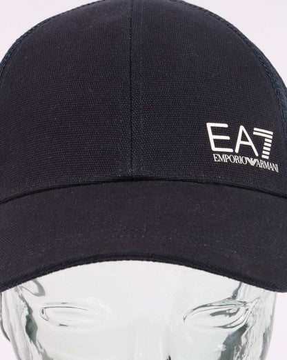 Emporio Armani – EA7 Core-Logo-Kappe in Marineblau