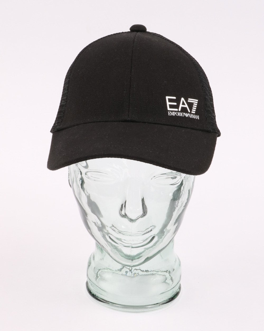 Emporio Armani – EA7 Core-Logo-Kappe in Schwarz