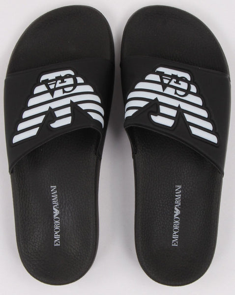 Emporio Armani Sliders Black