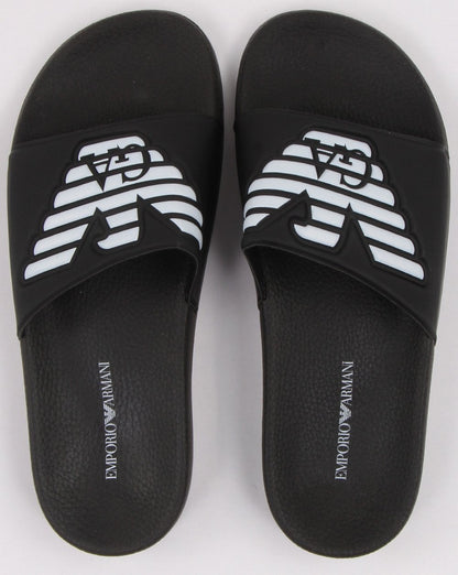 Emporio Armani Pantoletten Schwarz