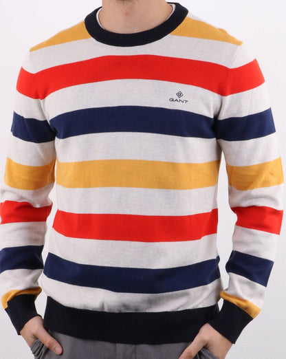Gant – Strickpullover mit bunten Streifen