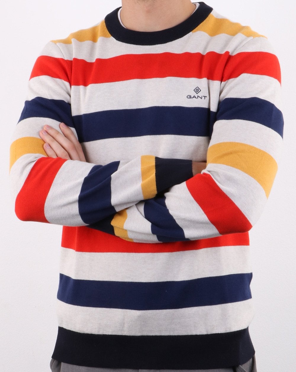Gant Multi Colored Stripe Knitted Jumper