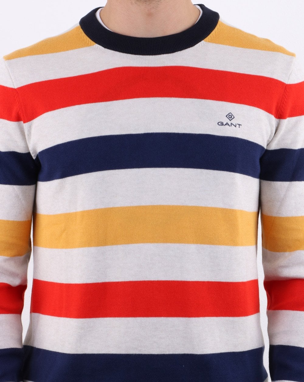 Gant – Strickpullover mit bunten Streifen