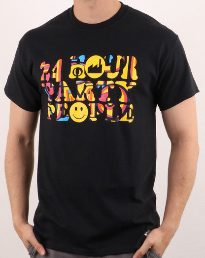 Casuals 24 Hour Party People Mkii T-Shirt Schwarz