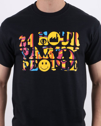 Casuals 24 Hour Party People Mkii T-Shirt Schwarz