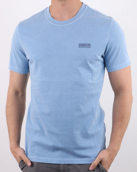 Barbour International Small Logo T-Shirt Cloud Blue