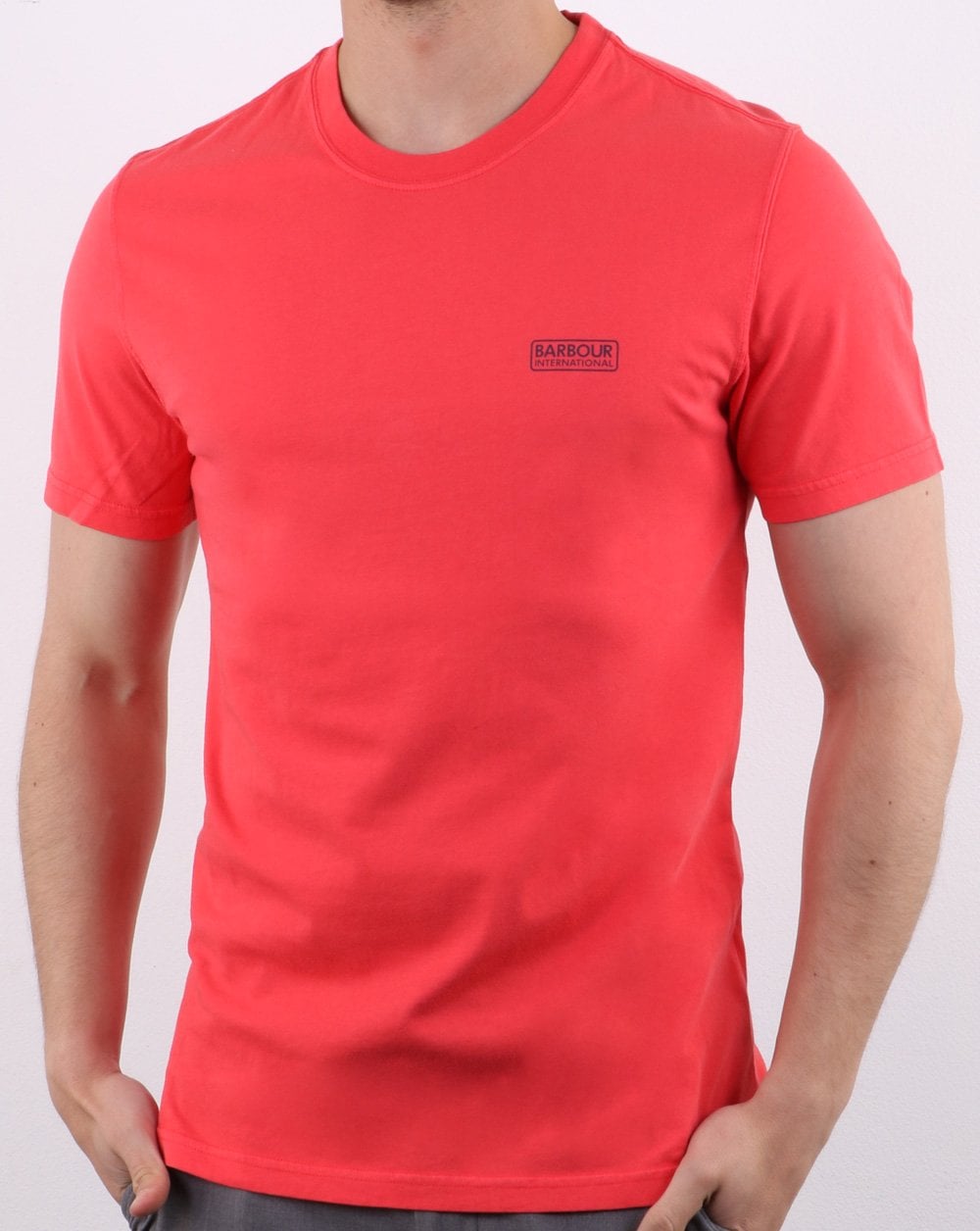 Barbour Valve Pigment Tee Race Red