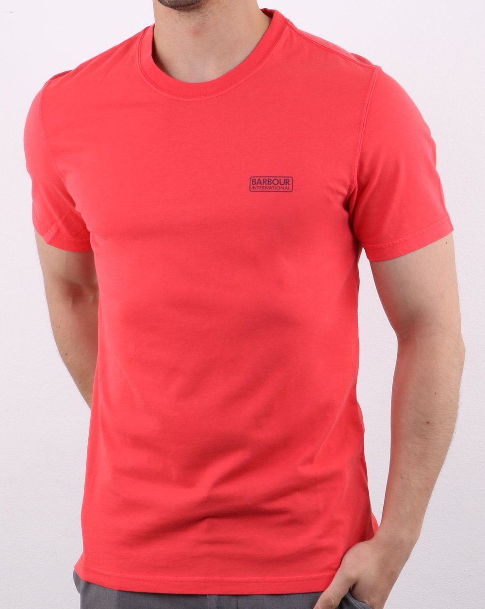 Barbour Valve Pigment T-Shirt Race Red