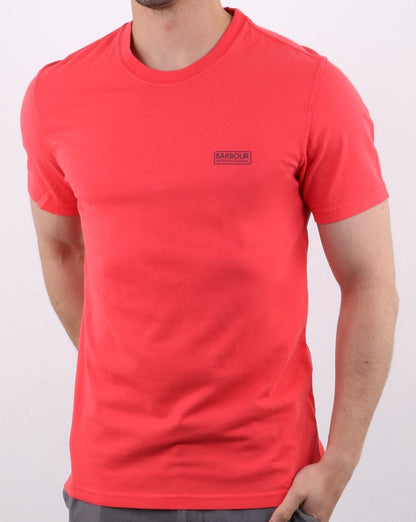 Barbour Valve Pigment T-Shirt Race Red