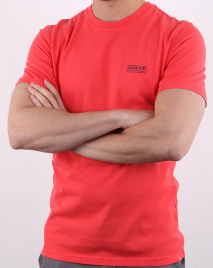 Barbour Valve Pigment T-Shirt Race Red