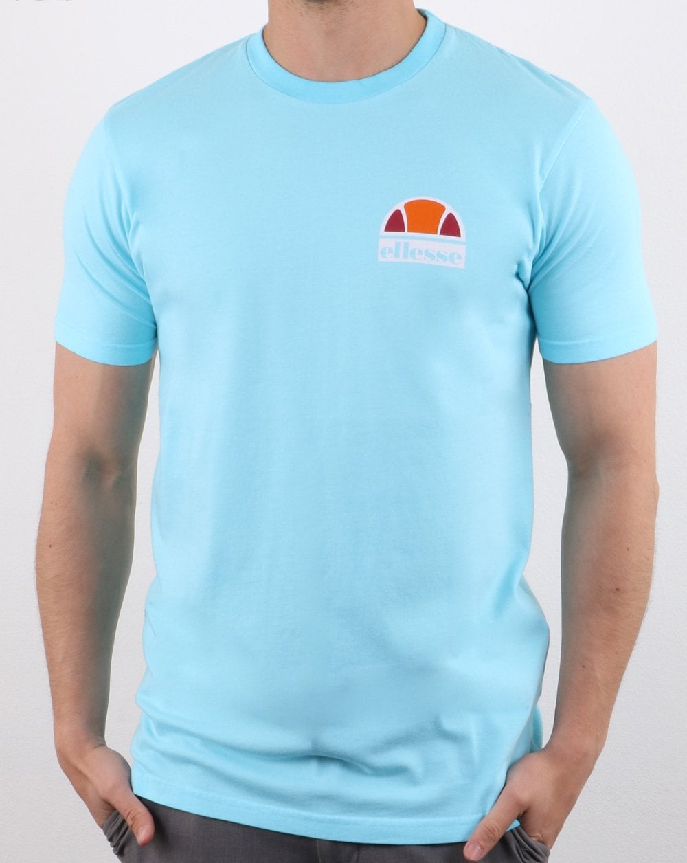 Ellesse – Cuba Overdyed T-Shirt Neonblau